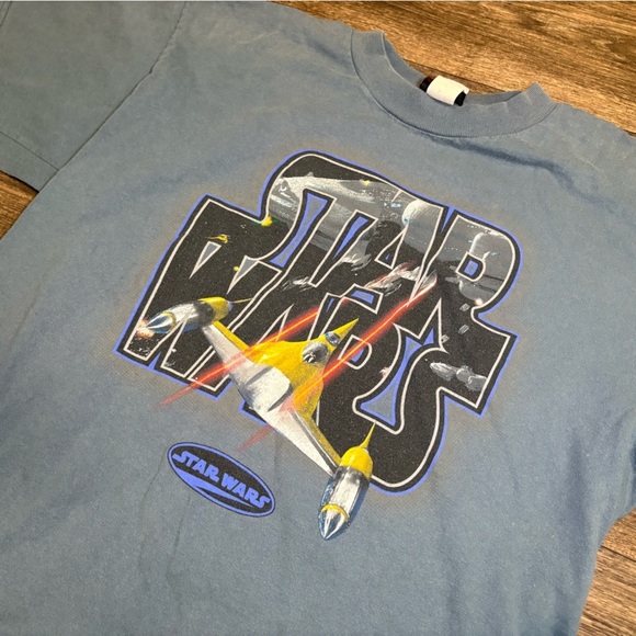 Star Wars True Vintage Ep. 1
Naboo Starfighter Tshirt Tee
Large 1999 Episode - Picture 4 of 6